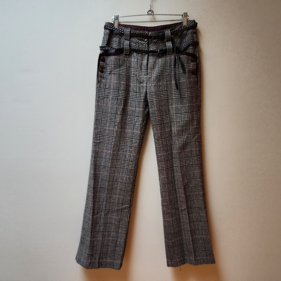 Vintage Y2K Brown Plaid Pants - Picture 3 of 8